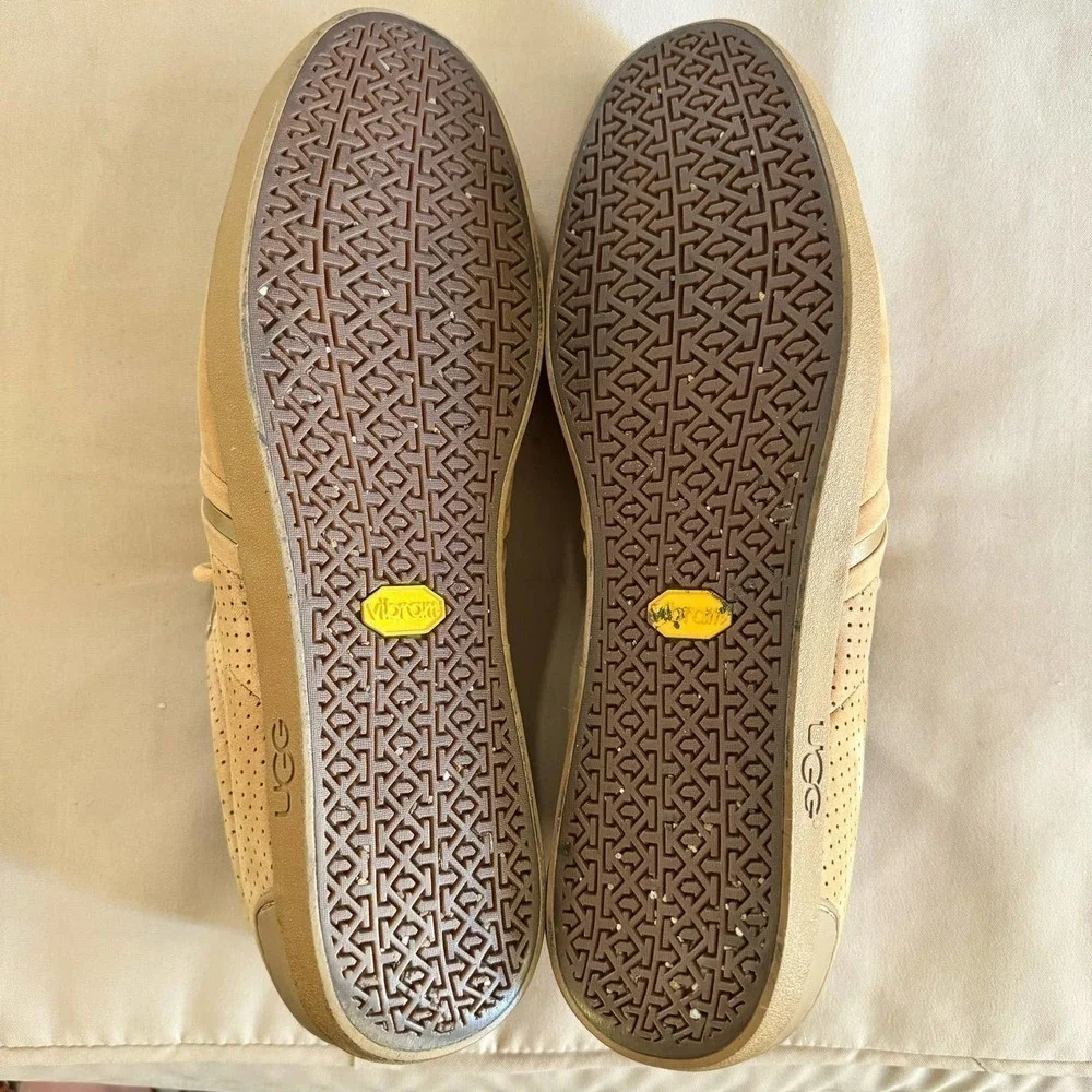 UGG MEN BROOK-LIN PERFORATED LEATHER SNEAKER Size  11.5